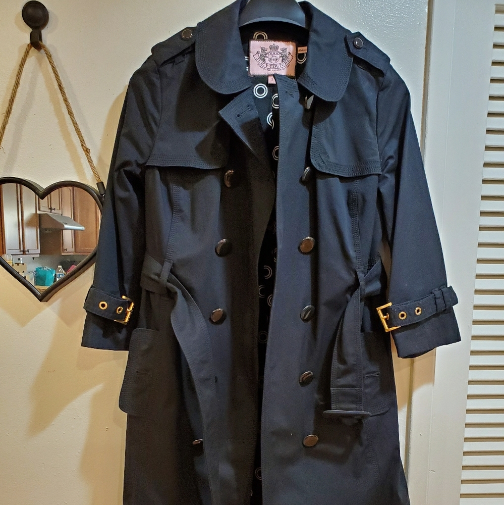 Juicy Couture Black Trench Coat
